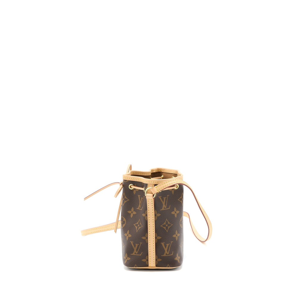 LOUIS VUITTON NANO NOE MONOGRAM CANVAS GHW