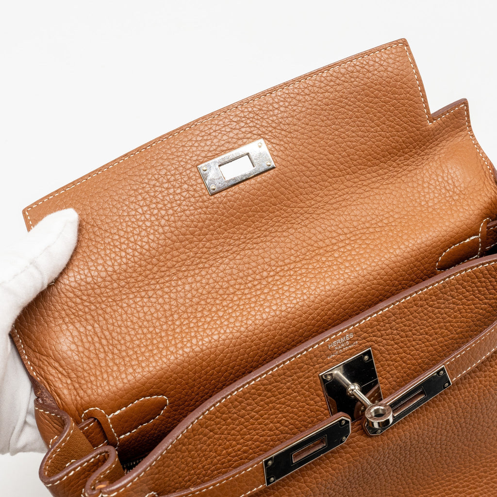 HERMES KELLY 28 CLEMENCE GOLD SHW