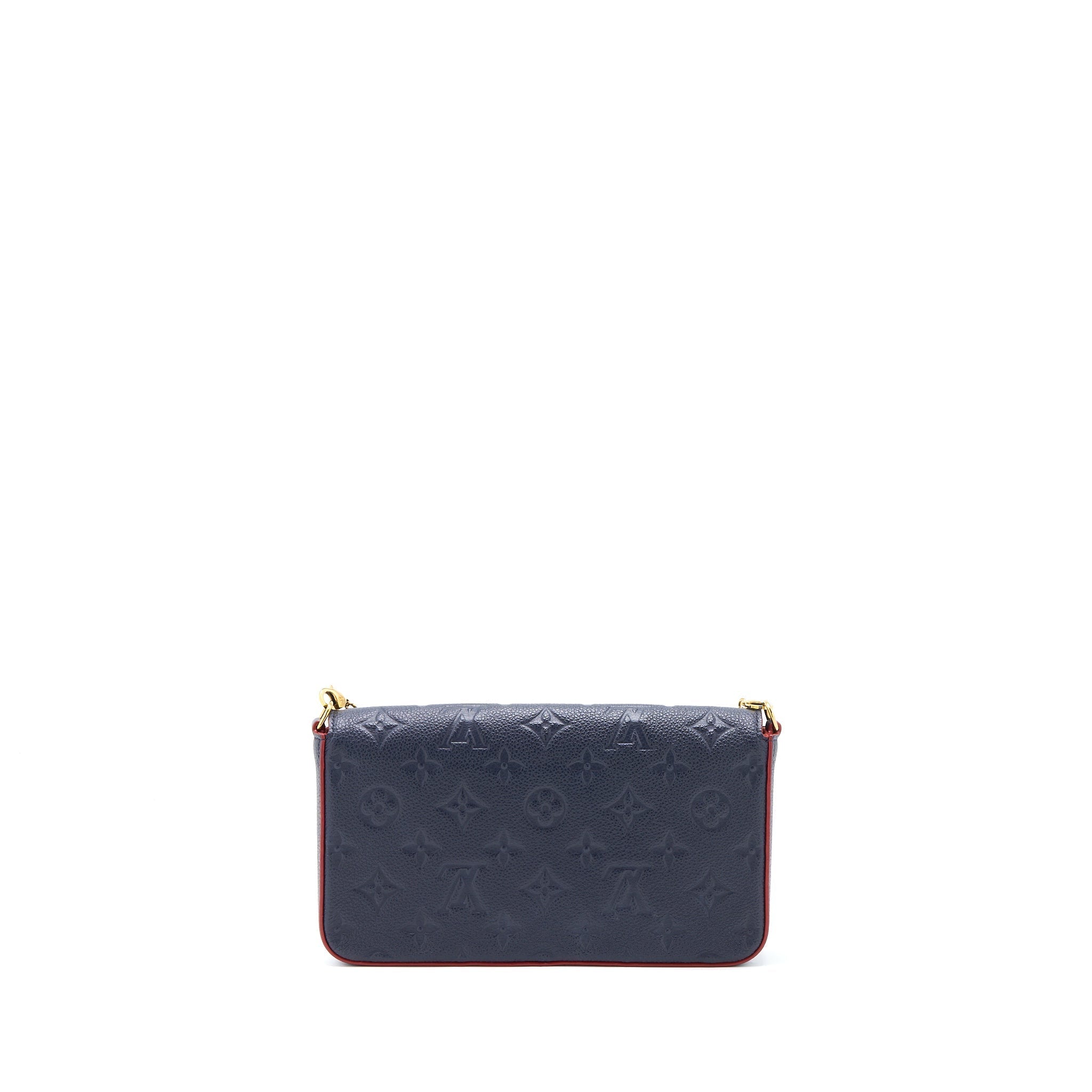LOUIS VUITTON FELICIE POCHETTE MONOGRAM EMPREINTE NAVY GHW