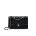 CHANEL CLASSIC DOUBLE FLAP JUMBO BAG LAMBSKIN BLACK GHW