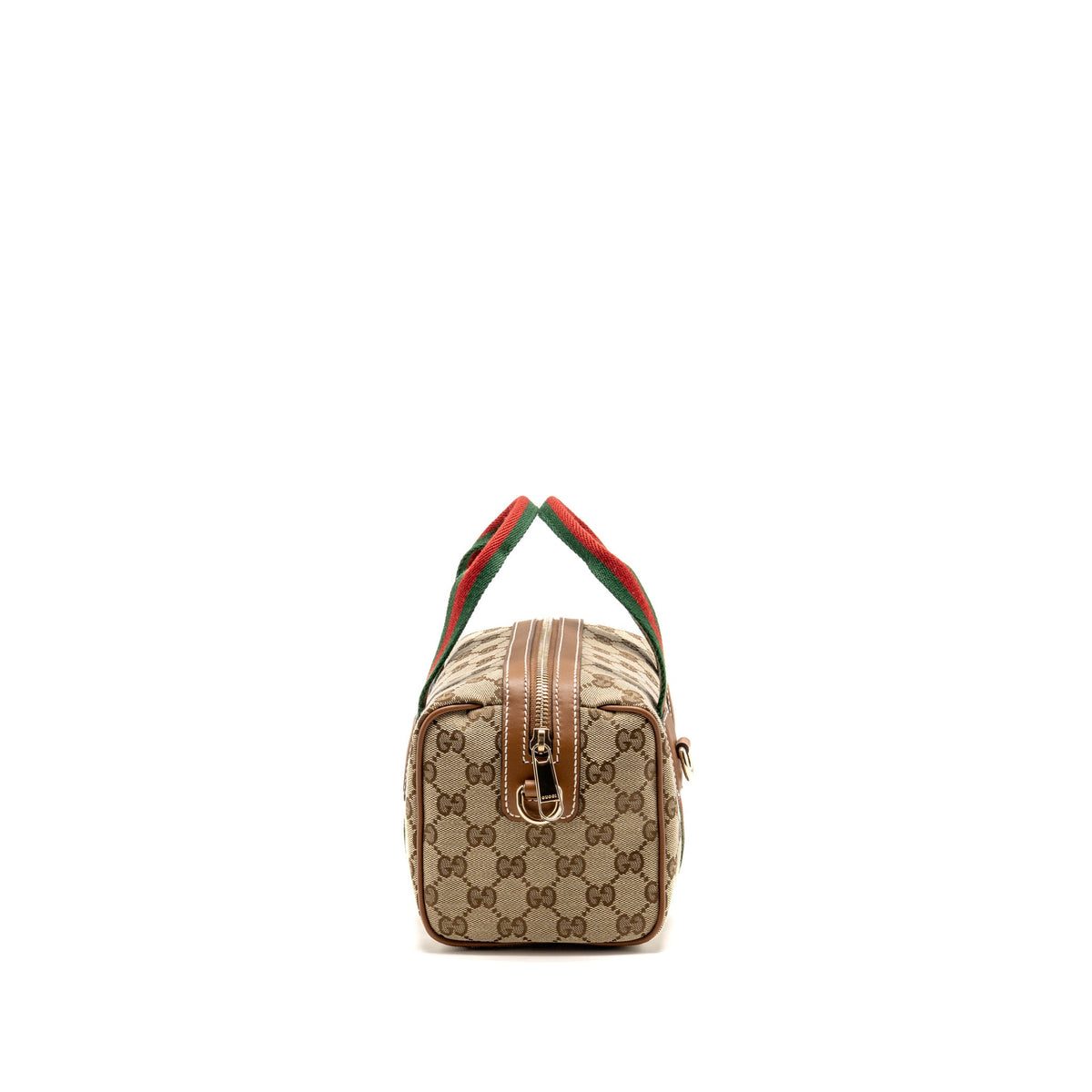 Gucci Mini GG Handbag GG Canvas/Leather ebony/brown GHW