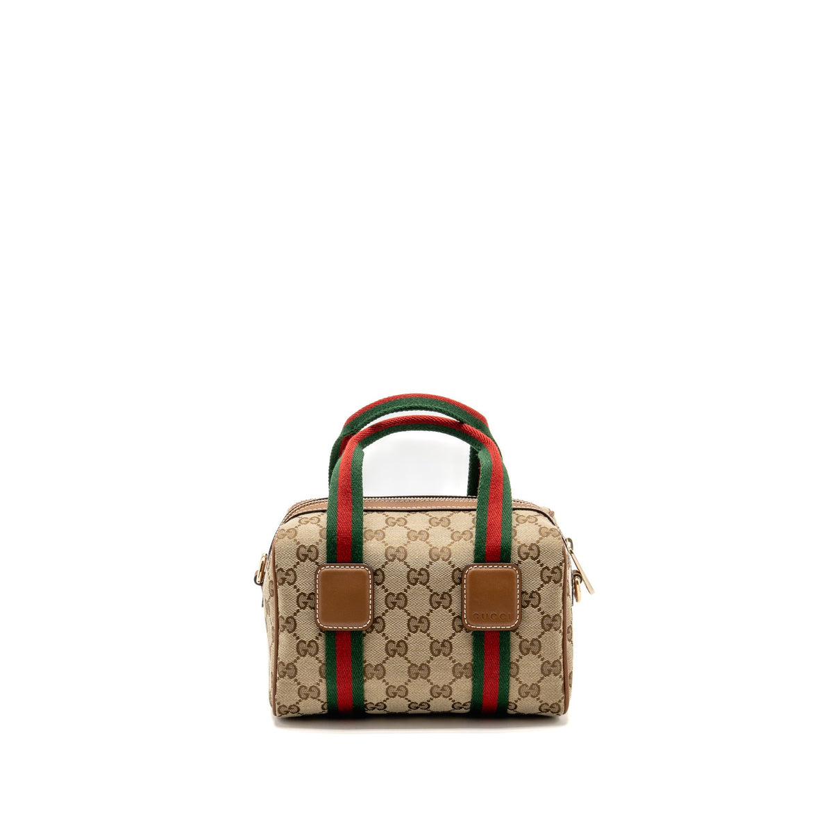 Gucci Mini GG Handbag GG Canvas/Leather ebony/brown GHW