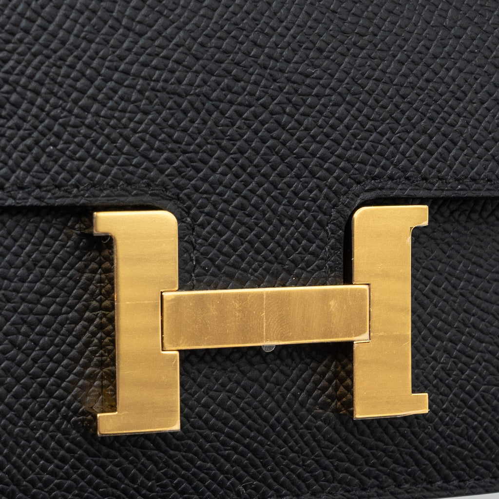 HERMES CONSTANCE SLIM EPSOM BLACK GHW