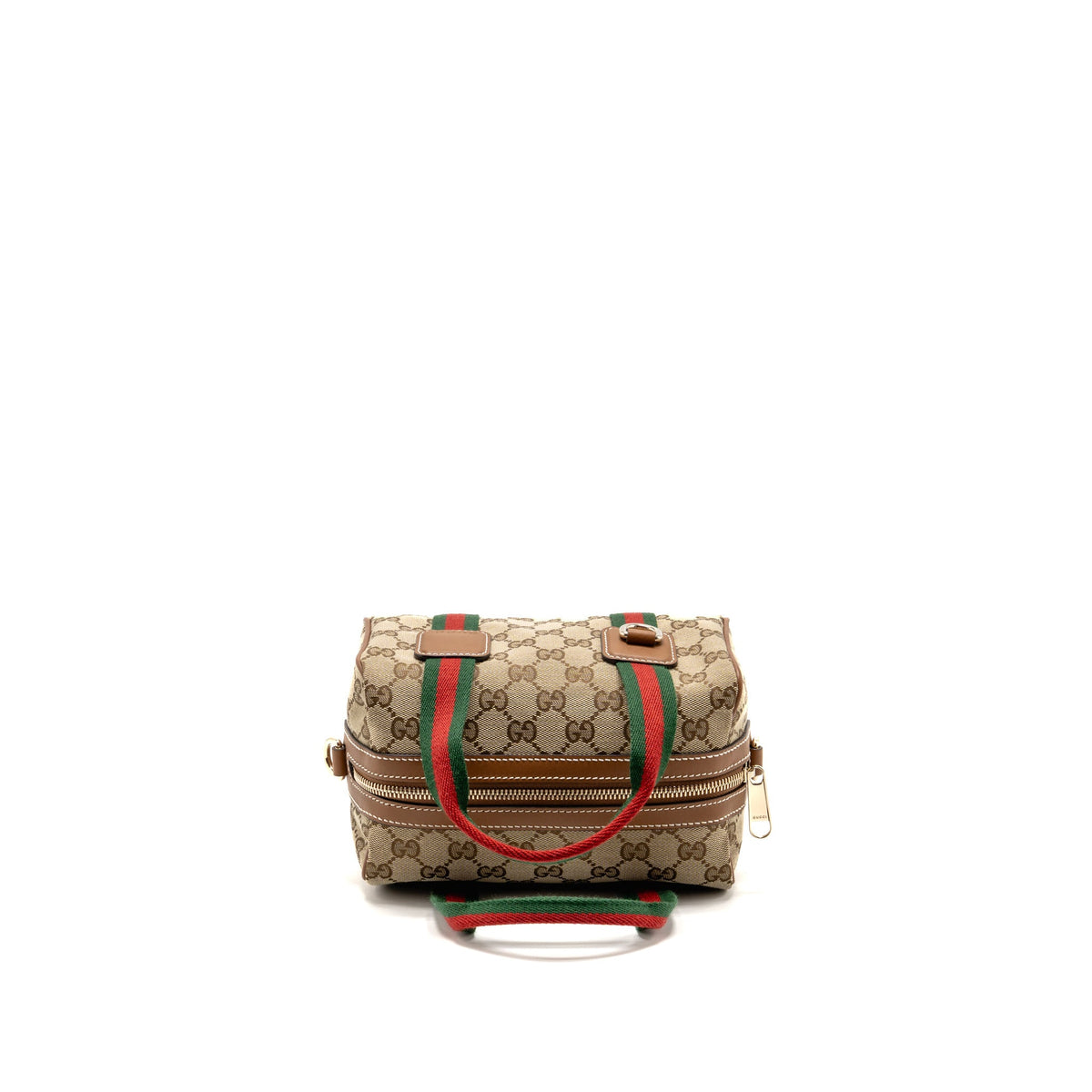 Gucci Mini GG Handbag GG Canvas/Leather ebony/brown GHW