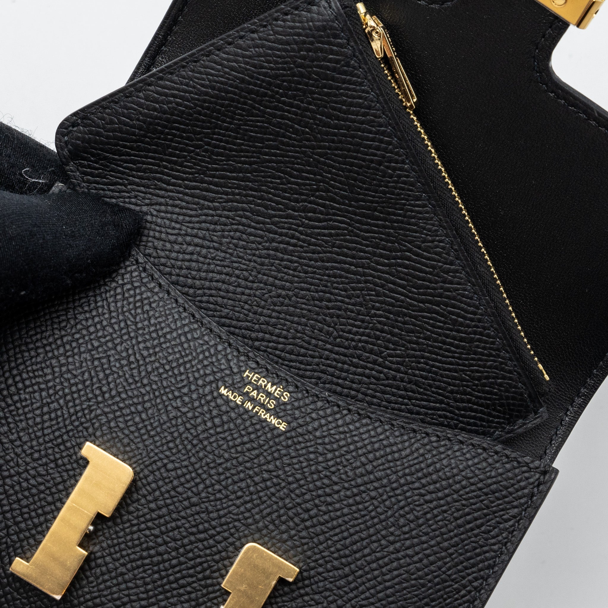 HERMES CONSTANCE SLIM EPSOM BLACK GHW