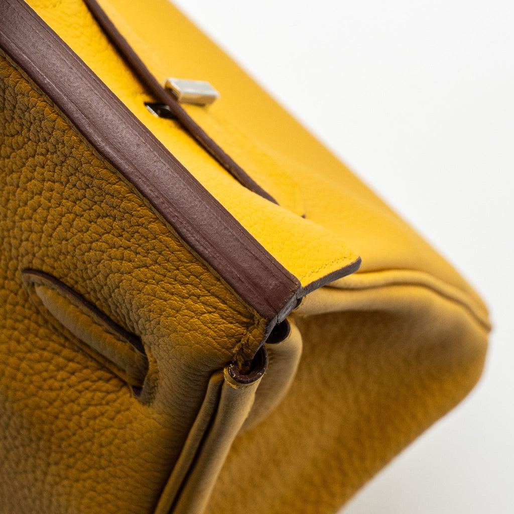 HERMES BIRKIN 25 TOGO JAUNE AMBRE SHW