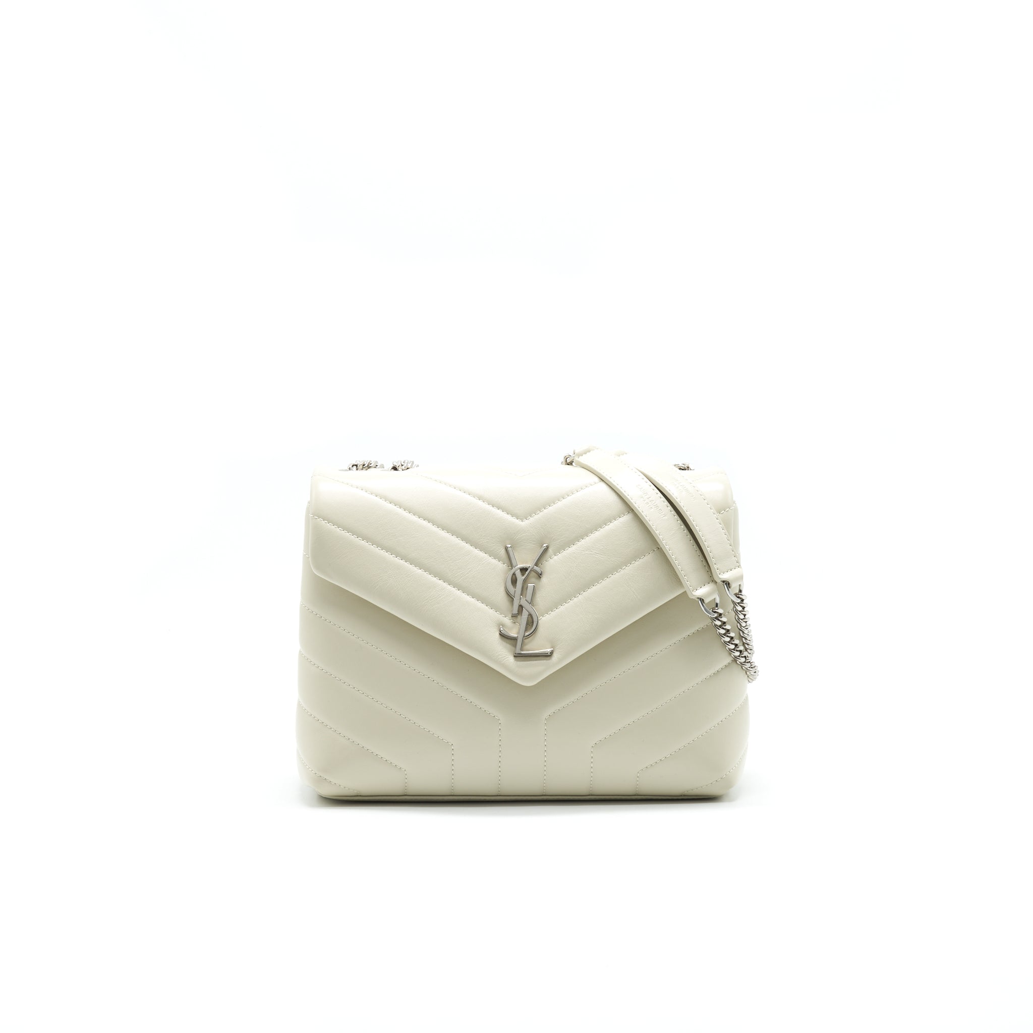 SAINT LAURENT SMALL LOU LOU BAG BEIGE