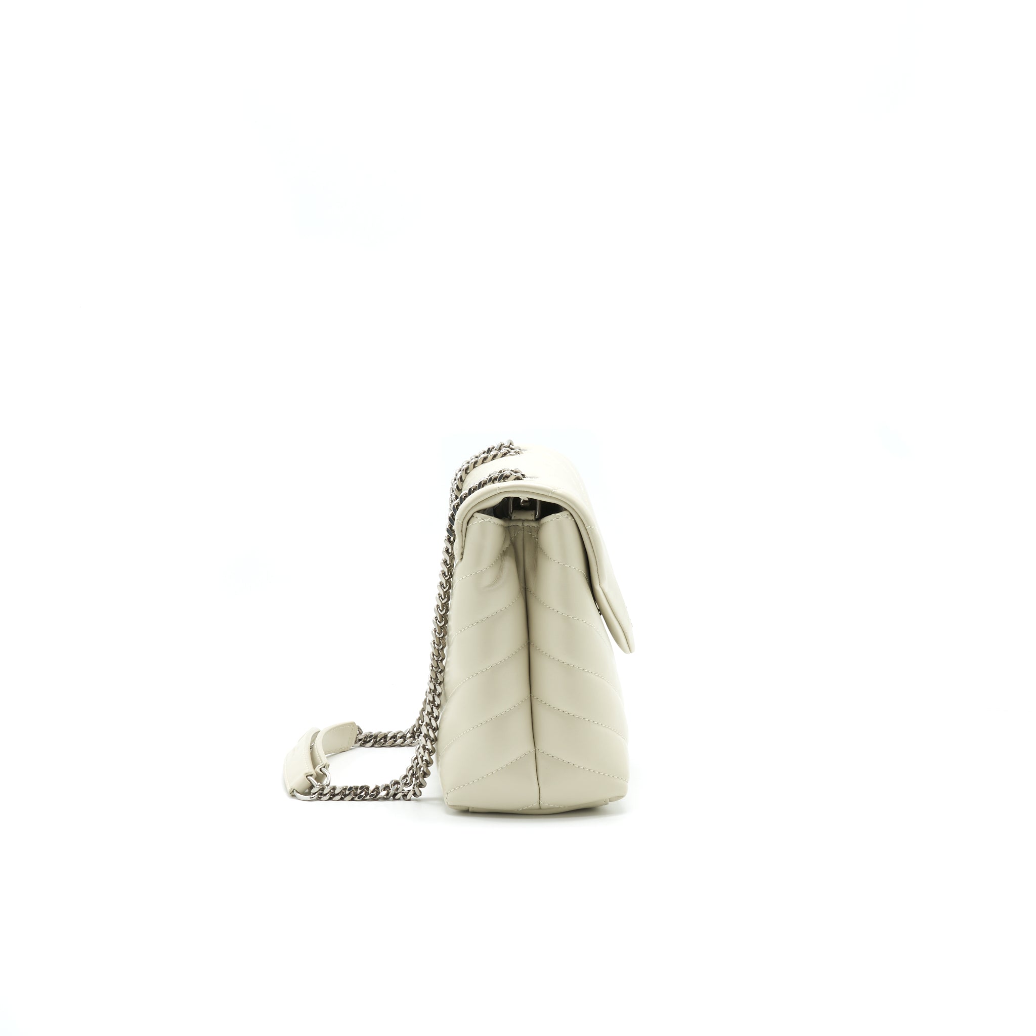 SAINT LAURENT SMALL LOU LOU BAG BEIGE