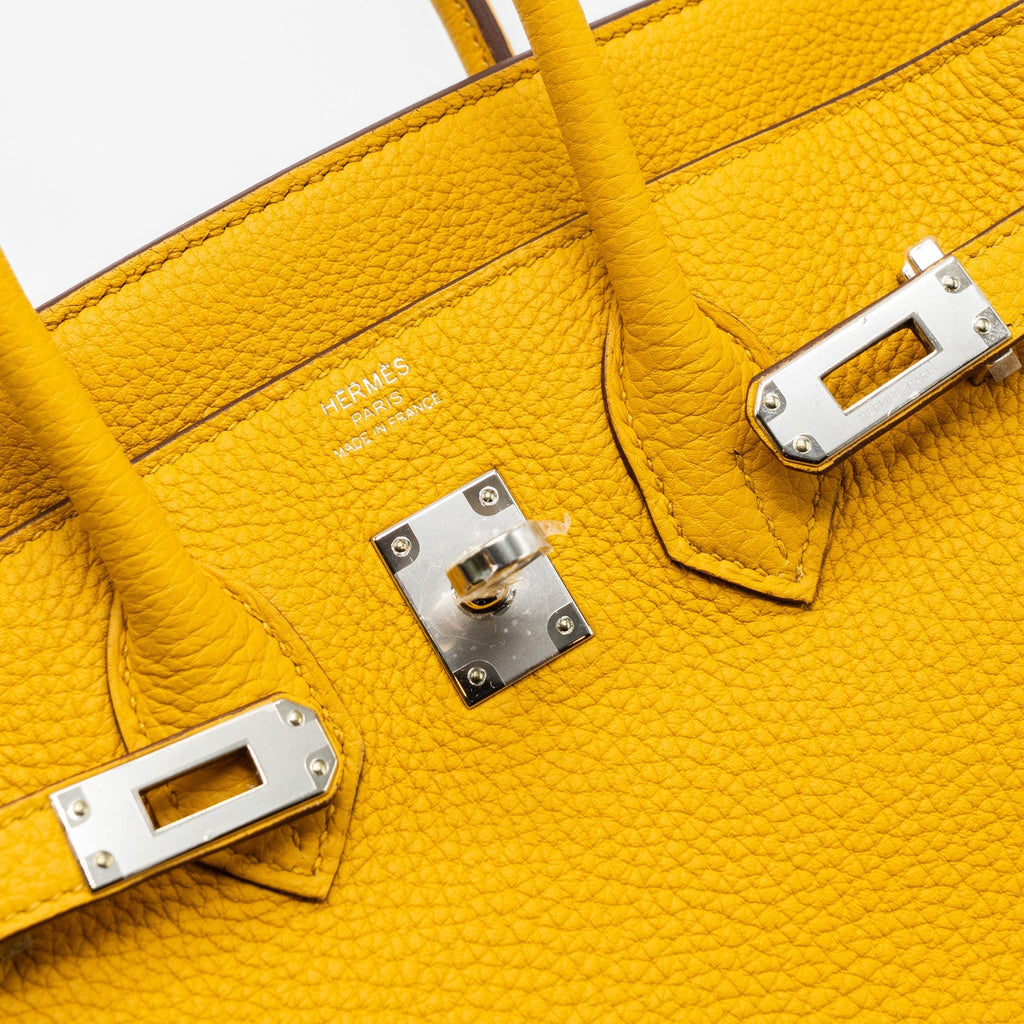 HERMES BIRKIN 25 TOGO JAUNE AMBRE SHW