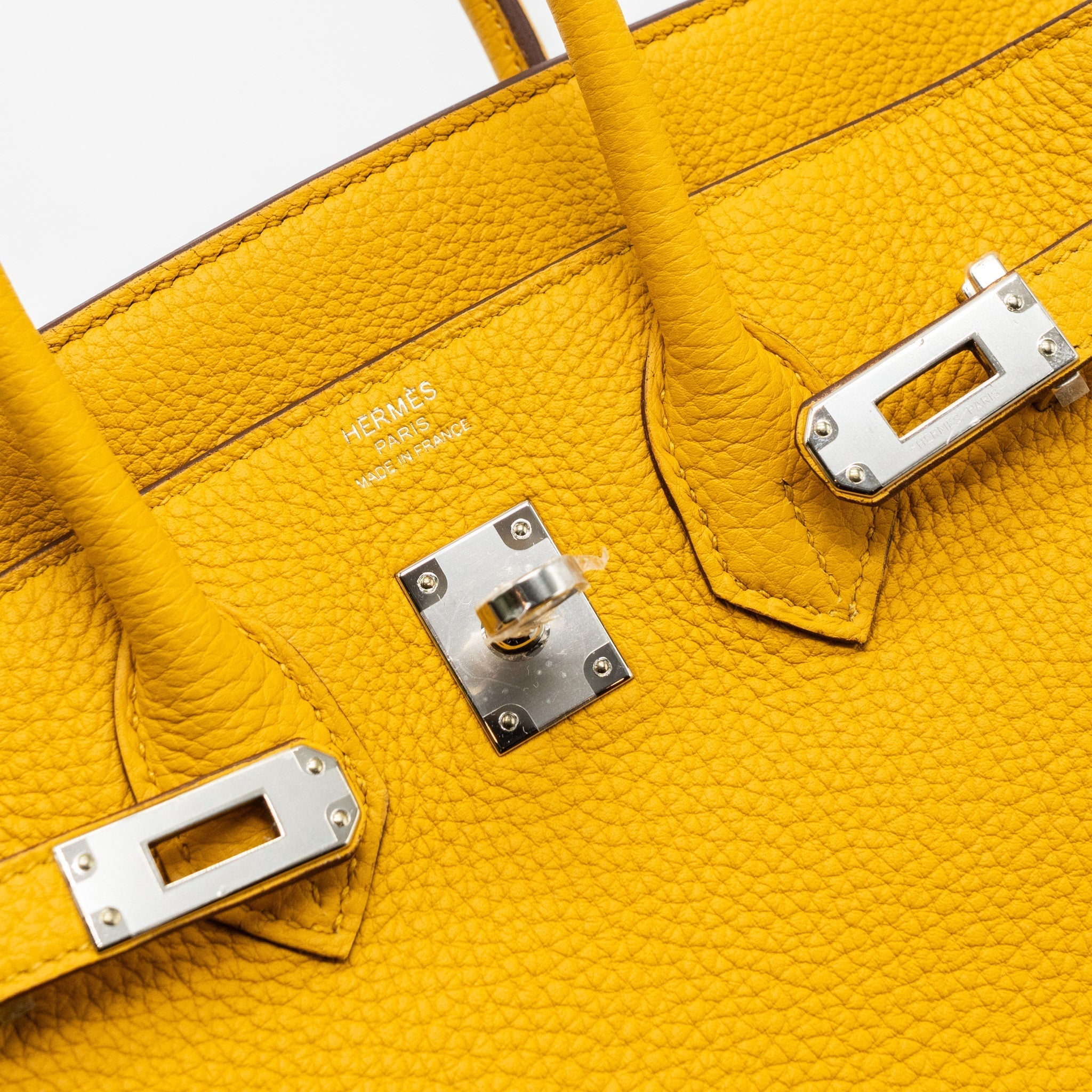 HERMES BIRKIN 25 TOGO JAUNE AMBRE SHW