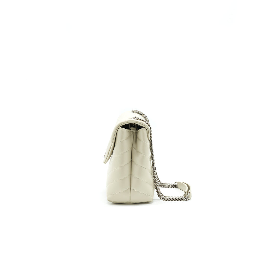 SAINT LAURENT SMALL LOU LOU BAG BEIGE
