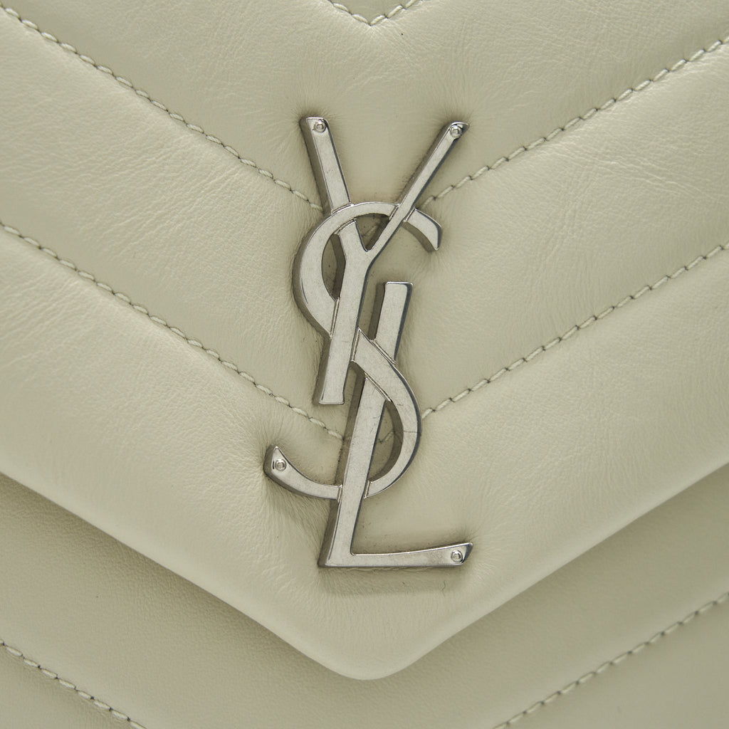 SAINT LAURENT SMALL LOU LOU BAG BEIGE