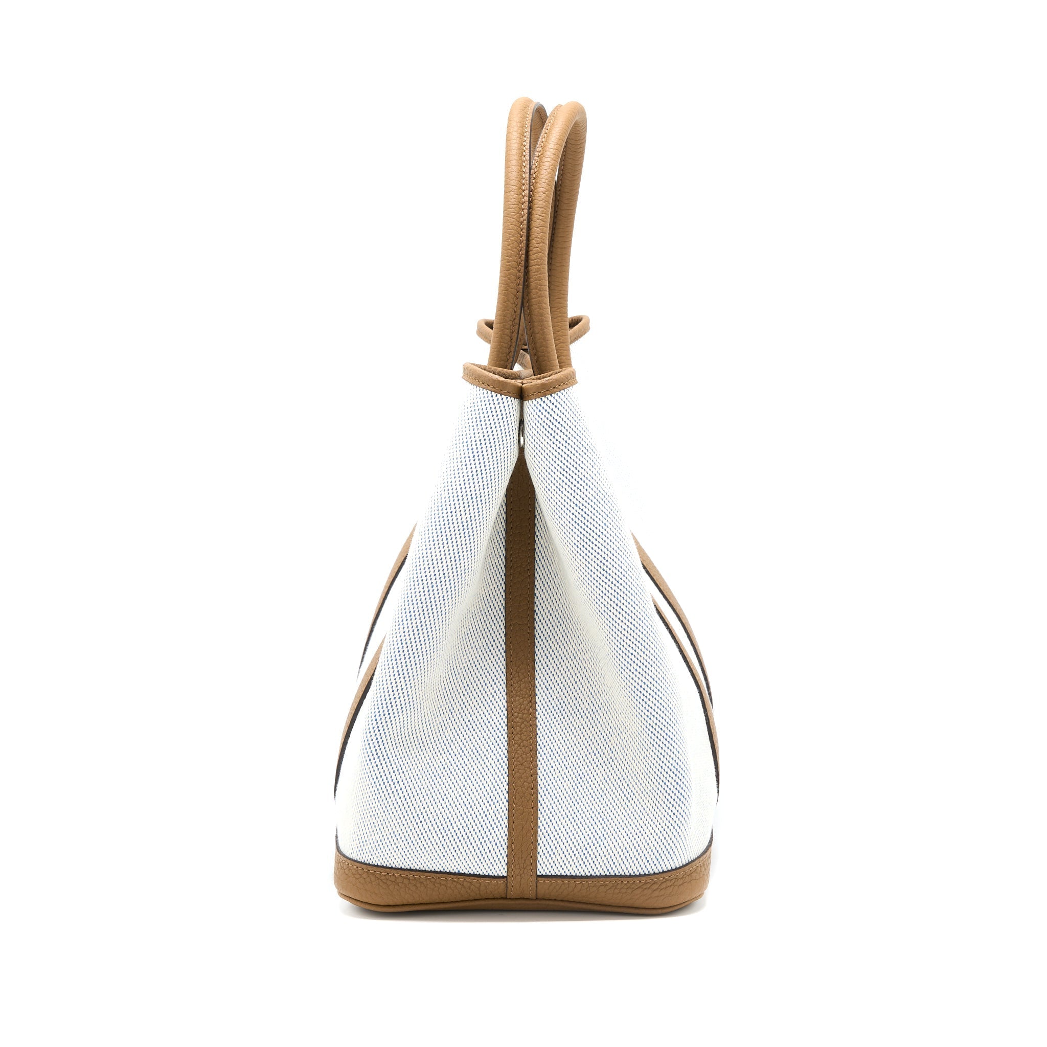 HERMES GARDEN PARTY 36 NEGONDA/CANVAS ECRU/ALEZAN/BLUE BILL SHW
