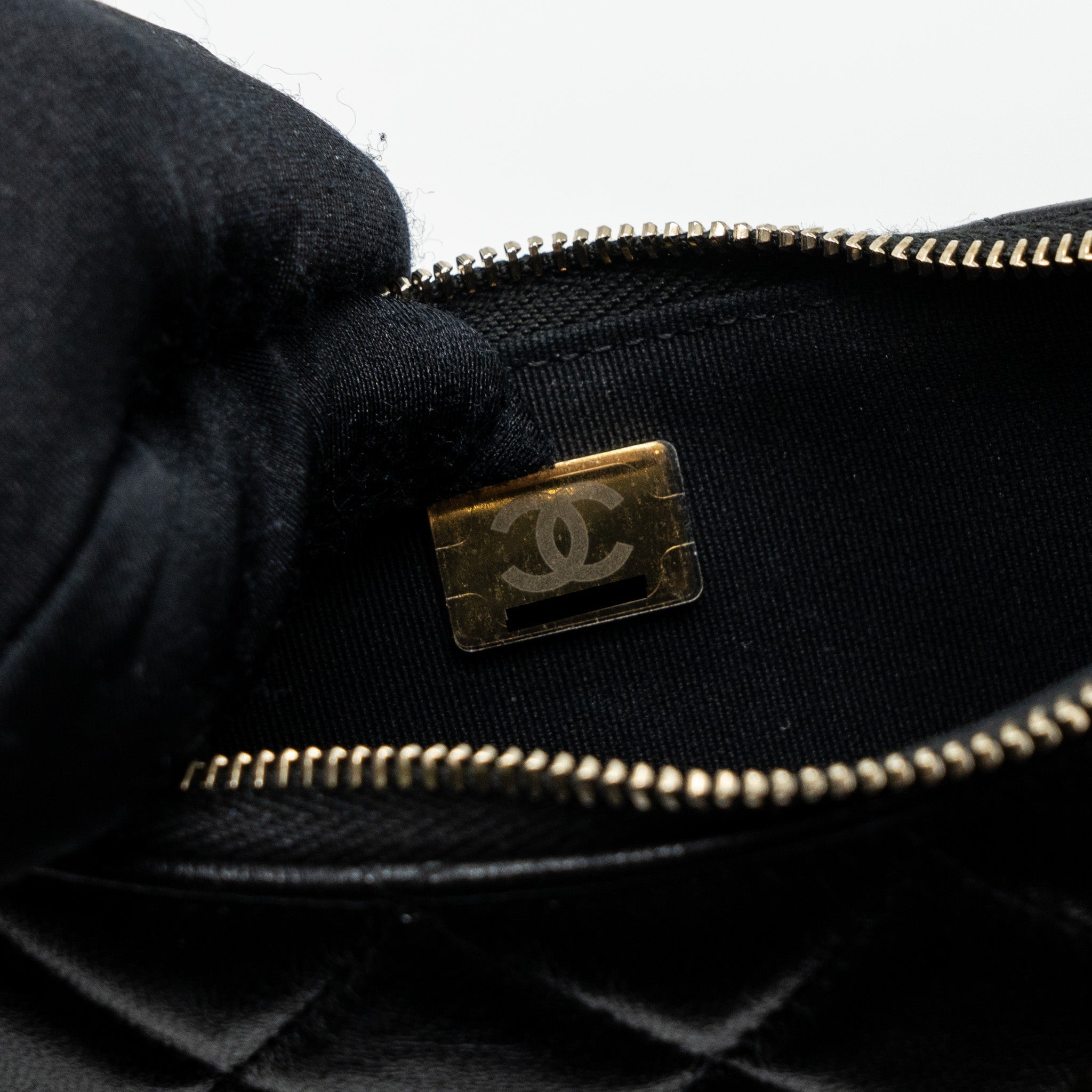 CHANEL 23B HOBO SHOULDER BAG LAMBSKIN BLACK BRUSHED GHW(MICROCHIP)