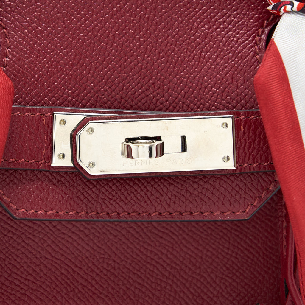 Hermes Birkin 30 Epsom K1 Rouge Grenat SHW