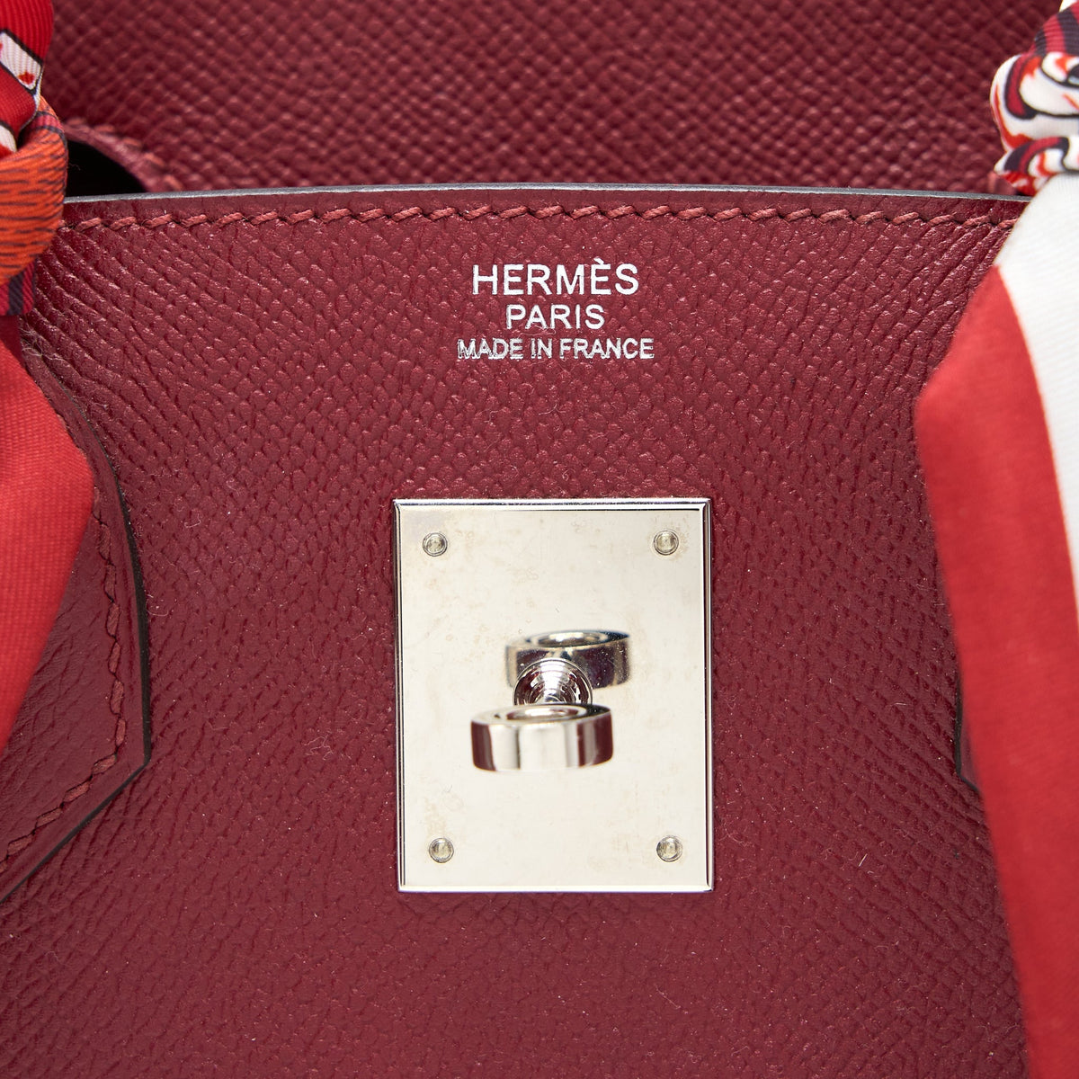 Hermes Birkin 30 Epsom K1 Rouge Grenat SHW