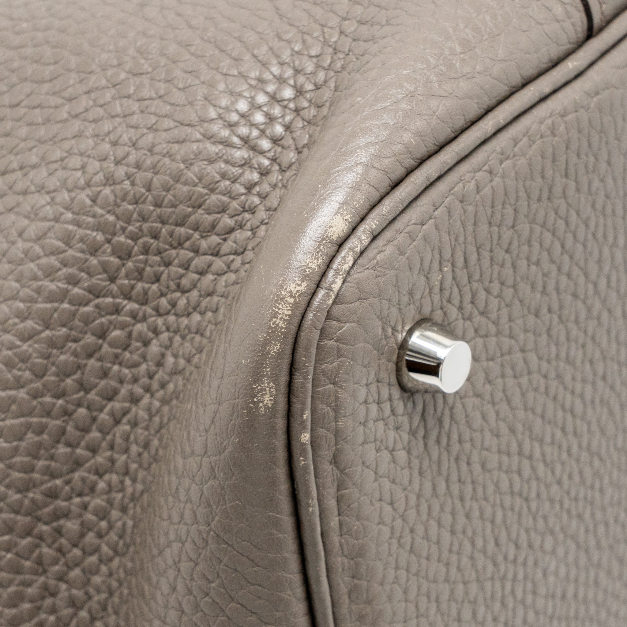 HERMES PICOTIN 22 LOCK BAG CLEMENCE GRIS ETAIN SHW