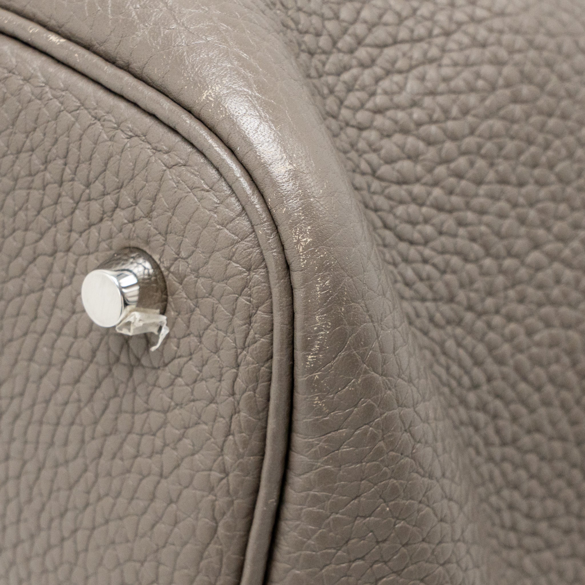 HERMES PICOTIN 22 LOCK BAG CLEMENCE GRIS ETAIN SHW
