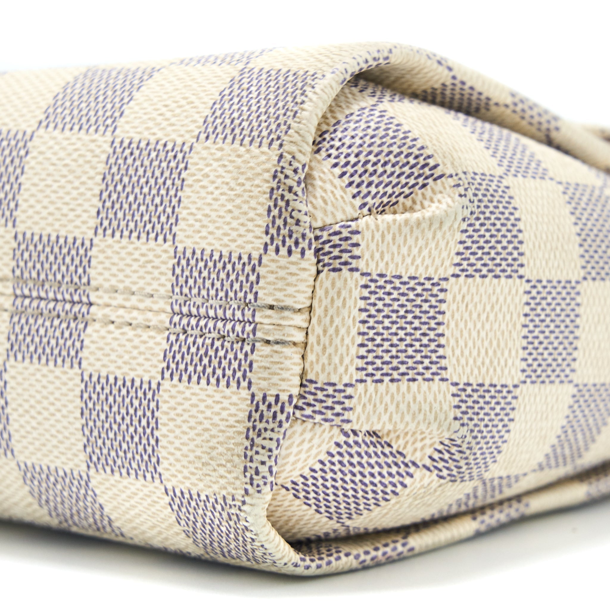 LOUIS VUITTON CROISETTE BAG DAMIER AZUR CANVAS GHW