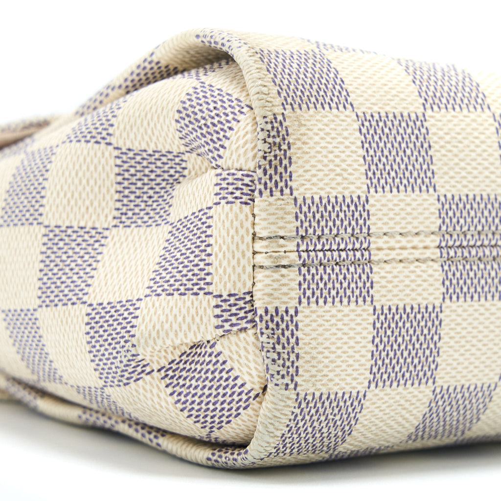 LOUIS VUITTON CROISETTE BAG DAMIER AZUR CANVAS GHW