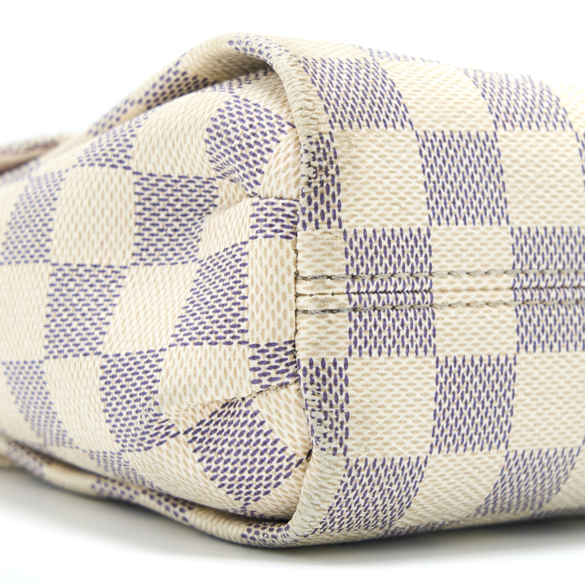 LOUIS VUITTON CROISETTE BAG DAMIER AZUR CANVAS GHW