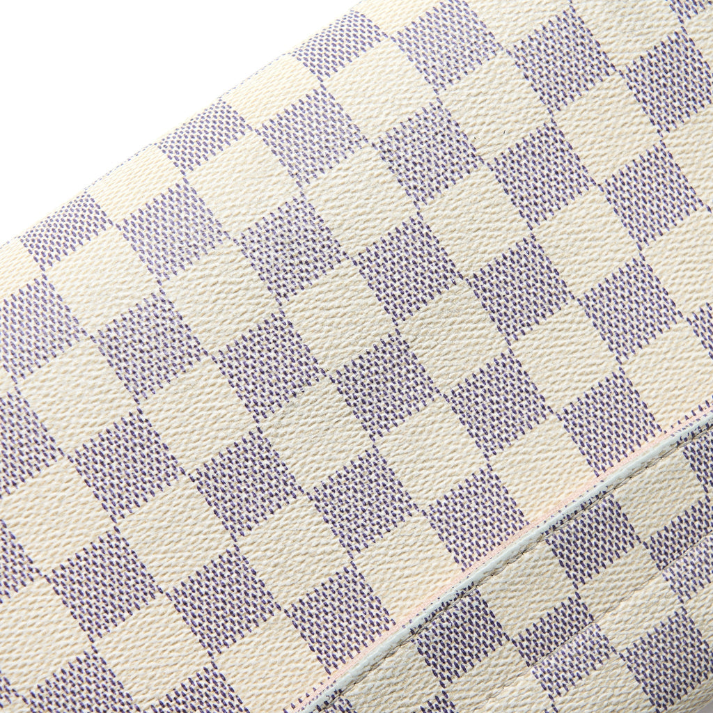 LOUIS VUITTON CROISETTE BAG DAMIER AZUR CANVAS GHW