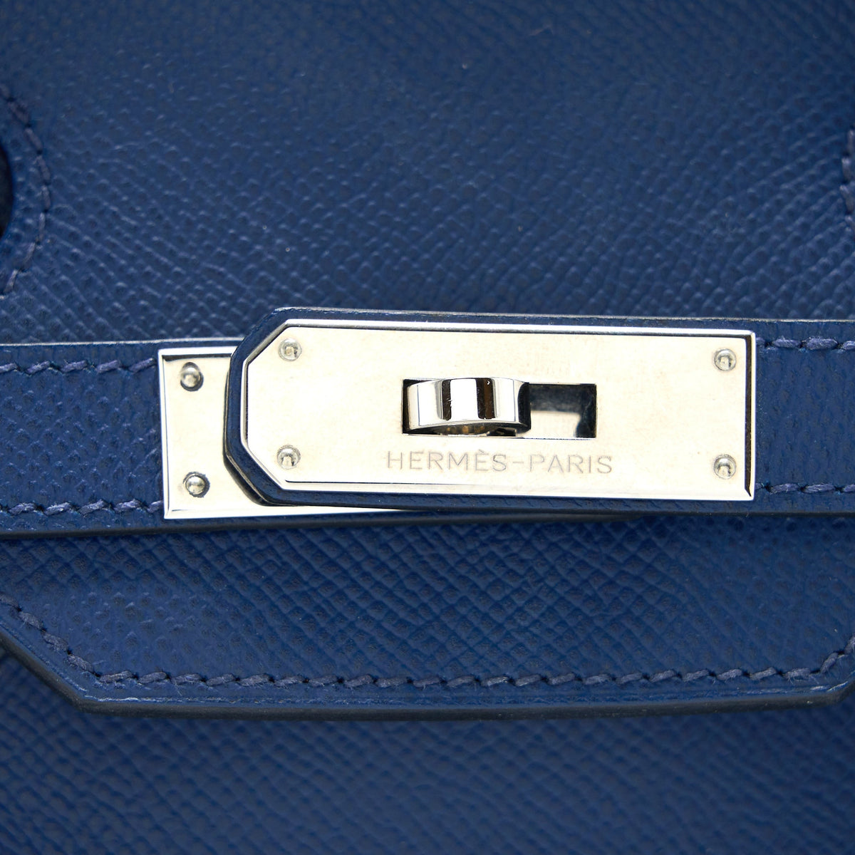 Hermes Birkin 35 Epsom Blue De Malte SHW