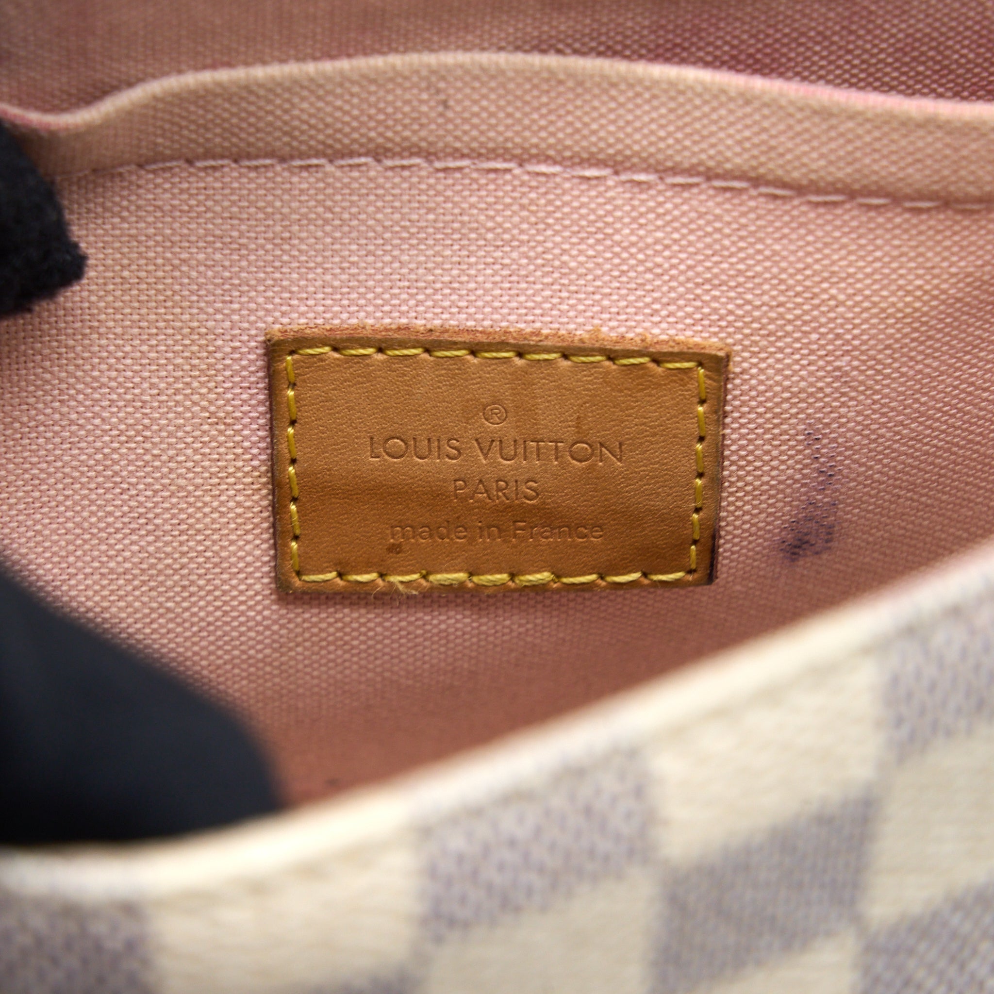 LOUIS VUITTON CROISETTE BAG DAMIER AZUR CANVAS GHW