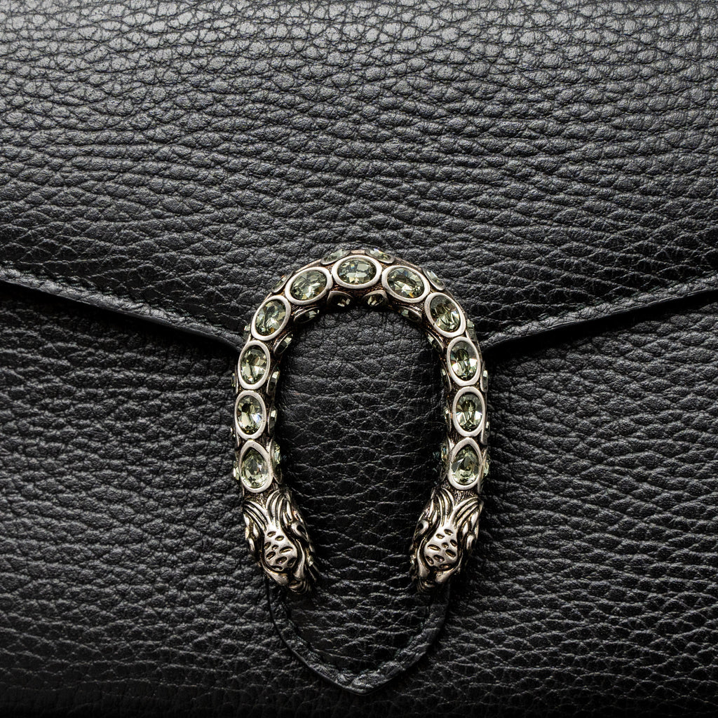 GUCCI DIONYSUS MINI CHAIN BAG CALFSKIN BLACK SHW