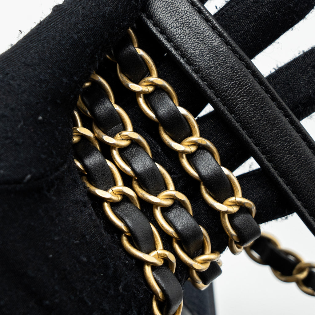 CHANEL FILIGREE CAMERA BAG CAVIAR DARK BLUE/ BLACK GHW