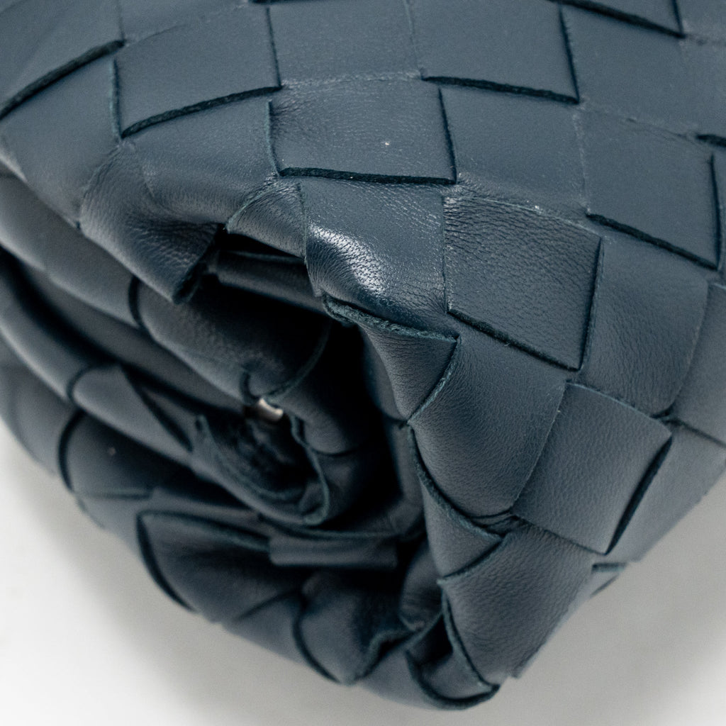 Bottega veneta mini pouch Lambskin navy SHW