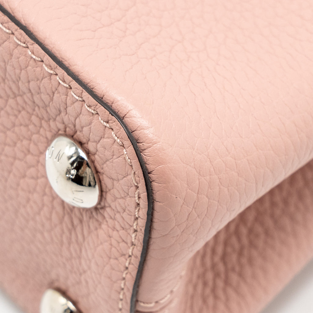 LOUIS VUITTON CAPUCINES BB TAURILLON PINK LGHW