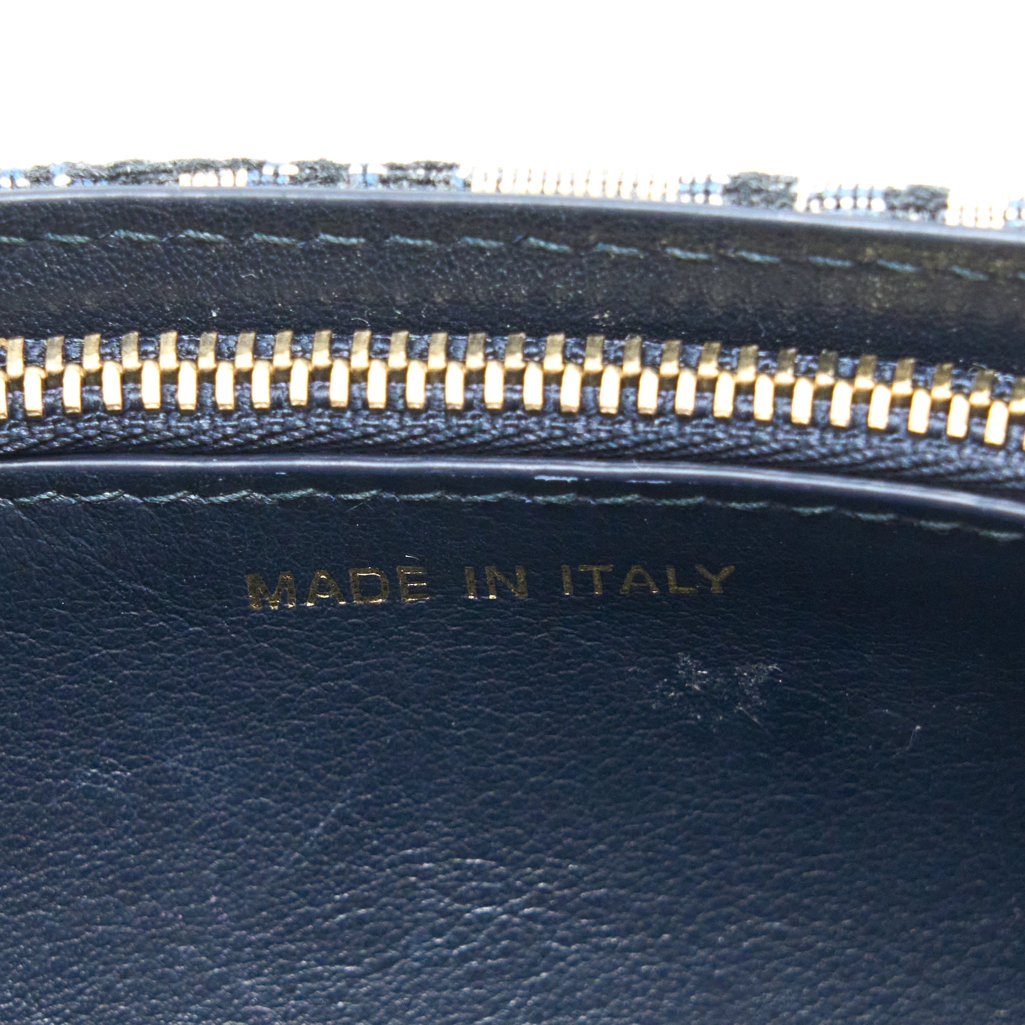 DIOR SADDLE BELT BAG BLUE OBLIQUE JACQUARD CANVAS GHW