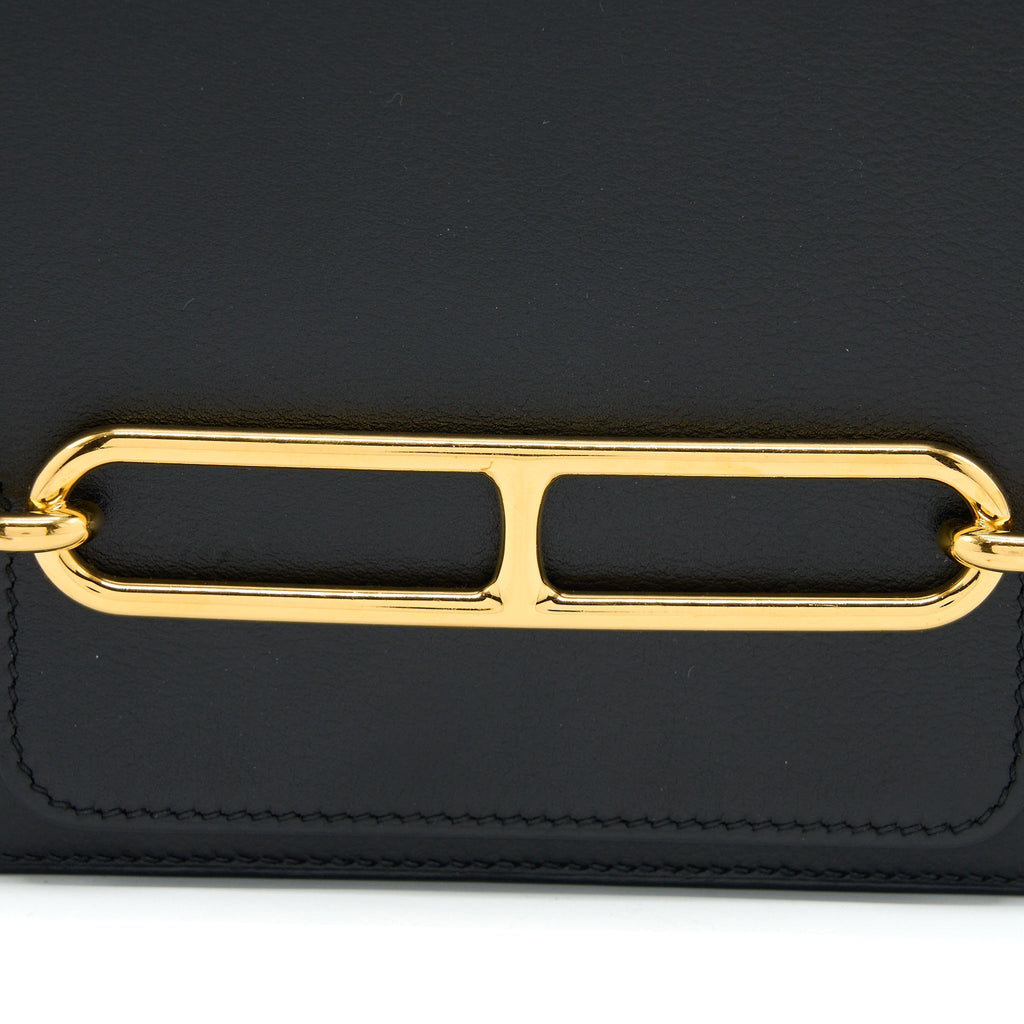 HERMES MINI ROULIS EVERCOLOR BLACK GHW