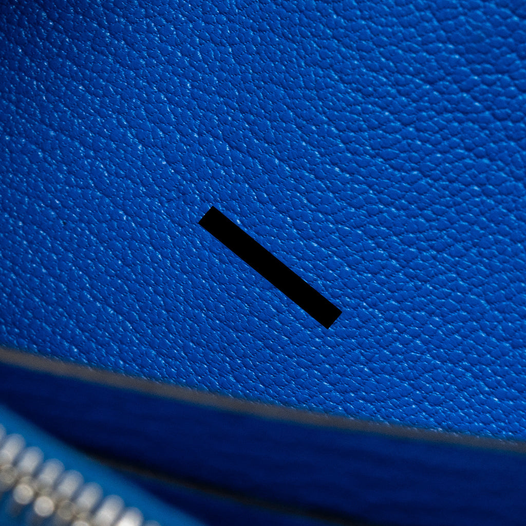 Hermes Kelly Classic Long Wallet Chèvre Mysore Blue Hydra SHW