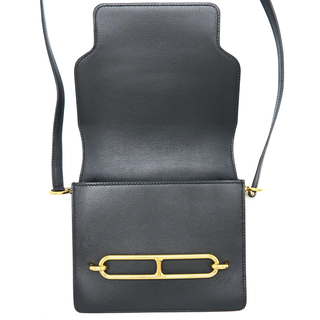 HERMES MINI ROULIS EVERCOLOR BLACK GHW