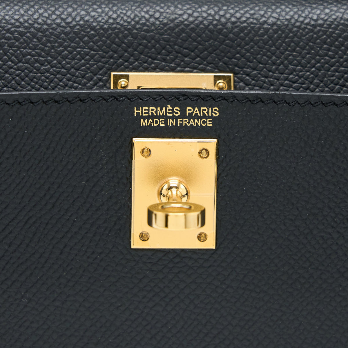 Hermes Mini Kelly II Epsom Black GHW