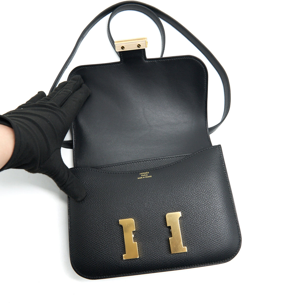 Hermes Constance Mini Epsom Black GHW