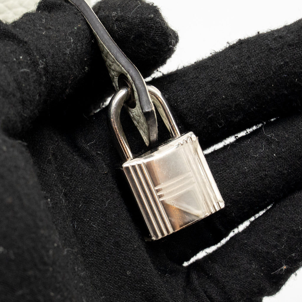 HERMES PICOTIN 22 LOCK BAG CLEMENCE GRIS NEVE SHW