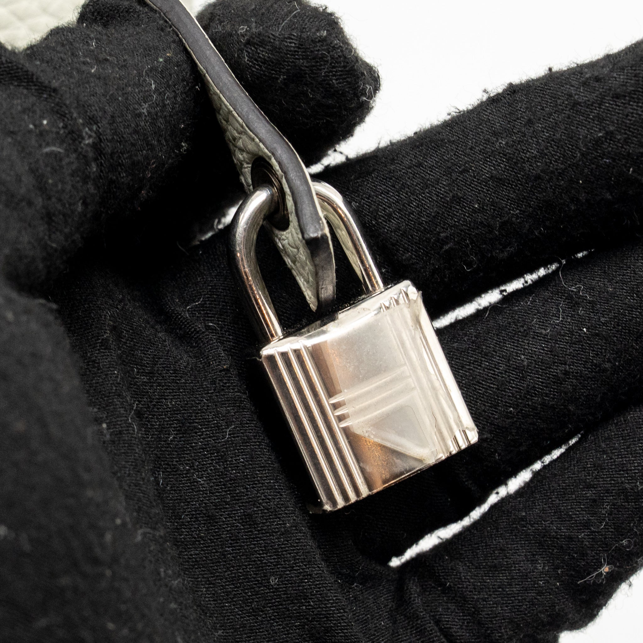 HERMES PICOTIN 22 LOCK BAG CLEMENCE GRIS NEVE SHW