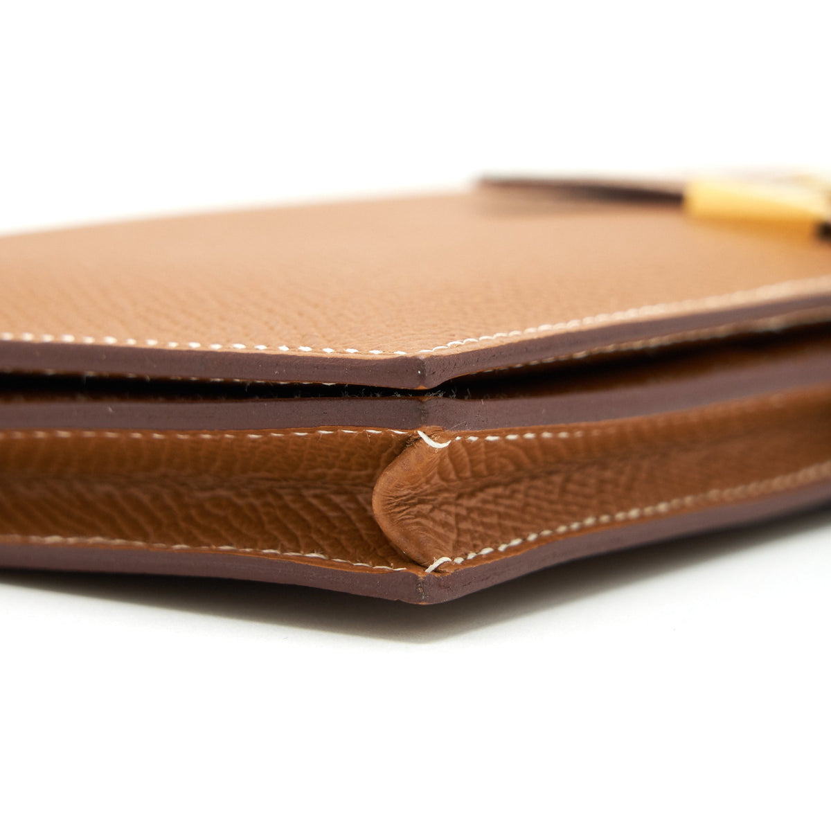 Hermes bearn Wallet Epsom Gold GHW