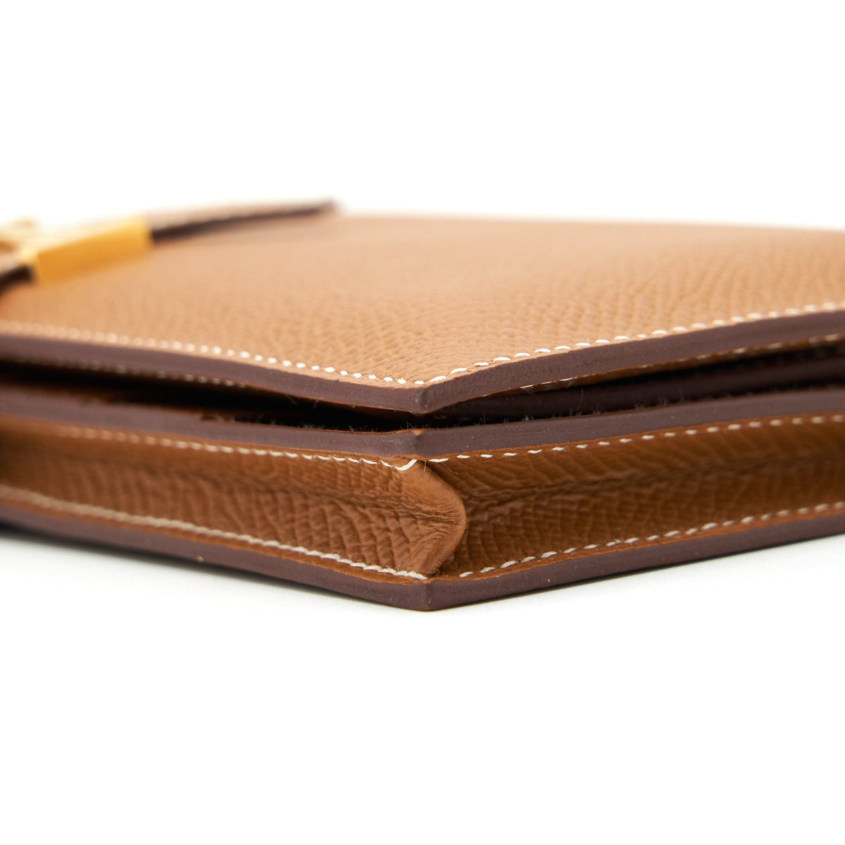 Hermes bearn Wallet Epsom Gold GHW