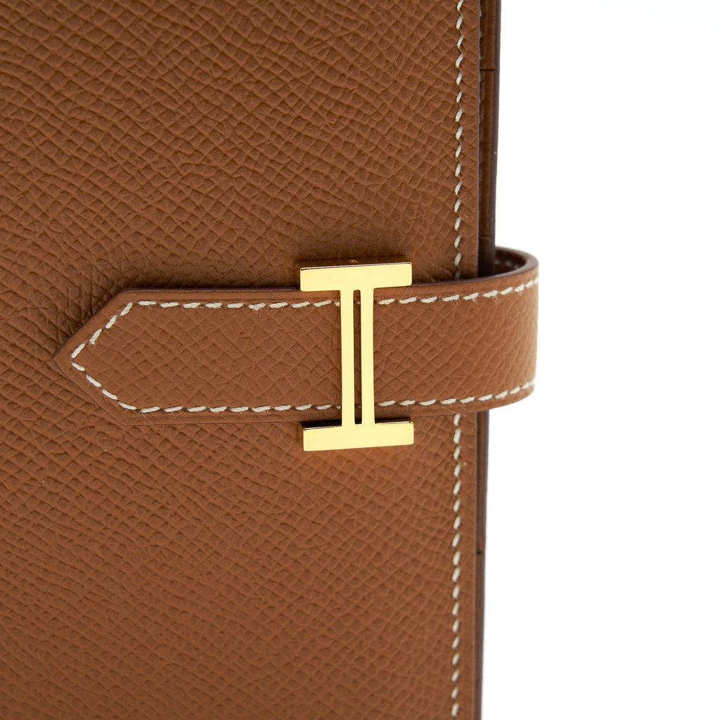Hermes bearn Wallet Epsom Gold GHW