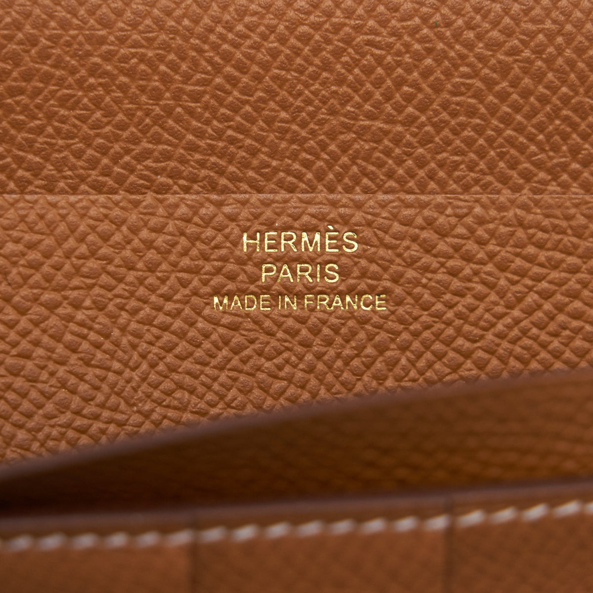 Hermes bearn Wallet Epsom Gold GHW