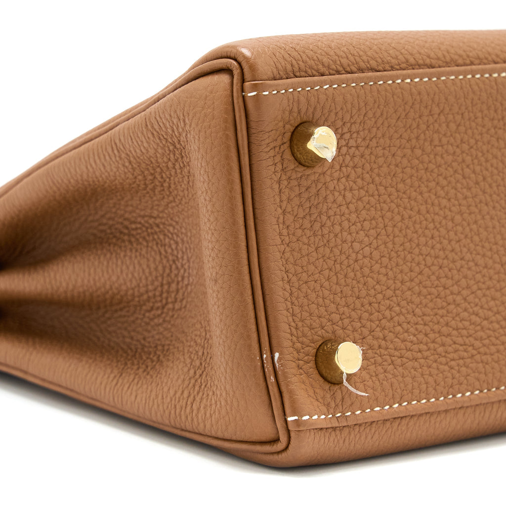 Hermes Kelly 25 Togo Gold GHW