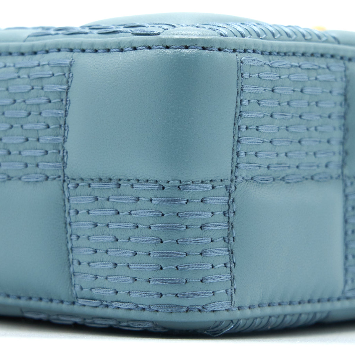 LOUIS VUITTON TROCA PM DAMIER QUILT LAMBSKIN LIGHT BLUE GHW (NEW VERSION)