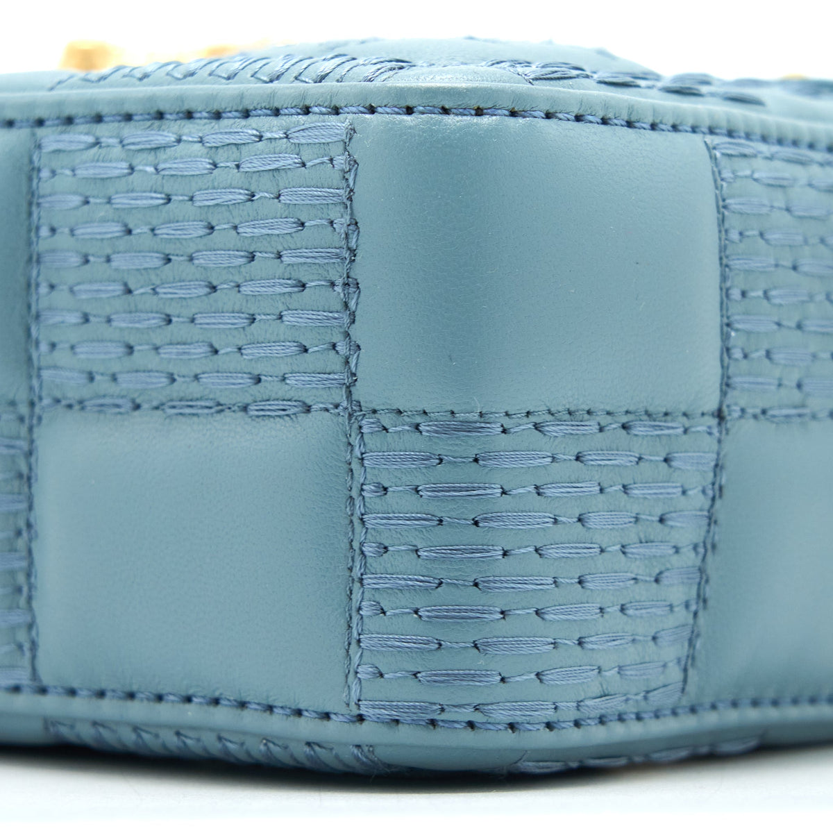 LOUIS VUITTON TROCA PM DAMIER QUILT LAMBSKIN LIGHT BLUE GHW (NEW VERSION)