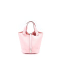 HERMES PICOTIN 18 LOCK BAG CLEMENCE ROSE SAKURA SHW