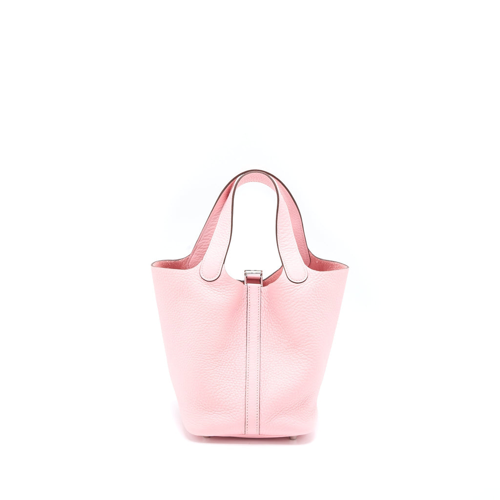 HERMES PICOTIN 18 LOCK BAG CLEMENCE ROSE SAKURA SHW
