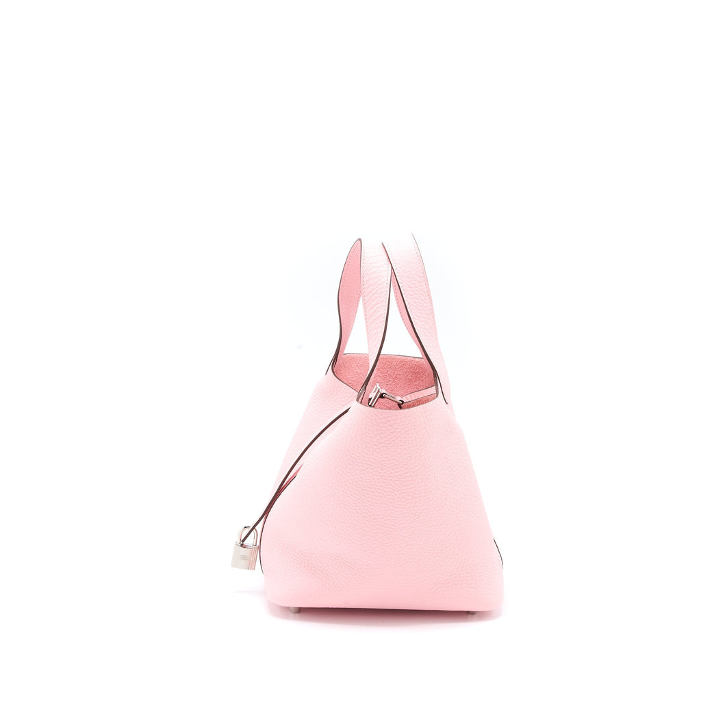 HERMES PICOTIN 18 LOCK BAG CLEMENCE ROSE SAKURA SHW